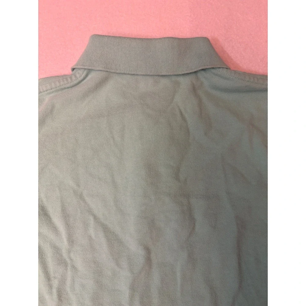Polo Ralph Lauren Mens Small Mint Green Short Sleeve Pique Polo Purple Pony